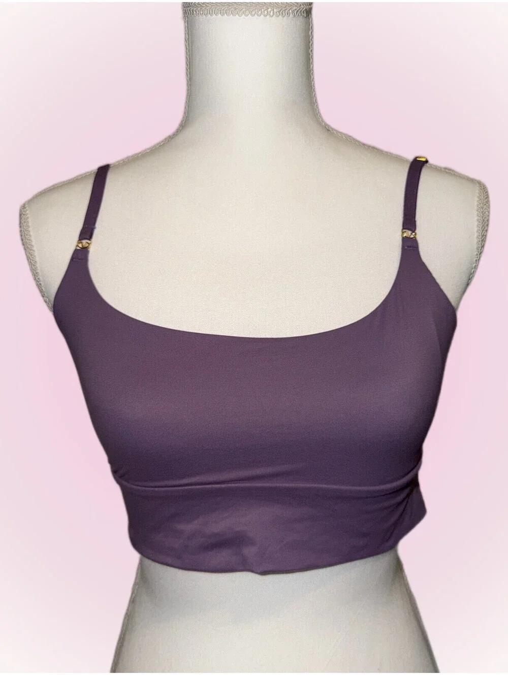 Victoria’s Secret Very Sexy Purple Bra Gold VS Logo XXL Adjustable Straps